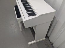 Load image into Gallery viewer, Yamaha Arius YDP-144 digital piano and stool in satin white stock nr 25376