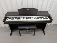 Load image into Gallery viewer, Yamaha Arius YDP-135 digital piano and stool in rosewood stock # 25377