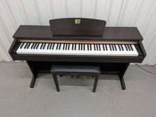 Load image into Gallery viewer, Yamaha Clavinova CLP-320 Digital Piano and stool in dark rosewood stock #25369