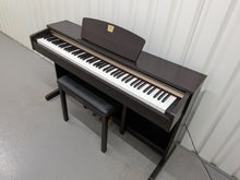 Load image into Gallery viewer, Yamaha Clavinova CLP-320 Digital Piano and stool in dark rosewood stock #25369
