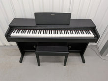 Load image into Gallery viewer, Yamaha Arius YDP-143 Digital Piano and stool in satin black finish stock #25372