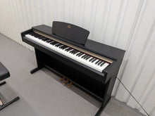 Load image into Gallery viewer, Yamaha Arius YDP-161 Digital Piano and stool in satin black clavinova keyboard stock #25378