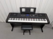 Load image into Gallery viewer, Yamaha DGX-650 in black 88 Weighted Keys Portable Grand 3 pedals stock #25388