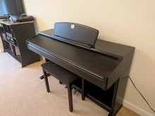 Load image into Gallery viewer, Yamaha Clavinova CLP-130 Digital Piano and stool in dark rosewood stock #25384
