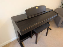 Load image into Gallery viewer, Yamaha Clavinova CLP-130 Digital Piano and stool in dark rosewood stock #25384