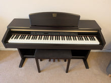 Load image into Gallery viewer, Yamaha Clavinova CLP-130 Digital Piano and stool in dark rosewood stock #25384