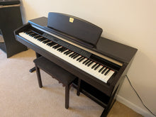 Load image into Gallery viewer, Yamaha Clavinova CLP-130 Digital Piano and stool in dark rosewood stock #25384