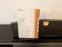 Load image into Gallery viewer, Yamaha Clavinova CLP-130 Digital Piano and stool in dark rosewood stock #25384