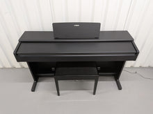 Load image into Gallery viewer, Yamaha Arius YDP-144 digital piano and stool in satin black stock nr 25401
