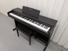 Load image into Gallery viewer, Yamaha Arius YDP-144 digital piano and stool in satin black stock nr 25401