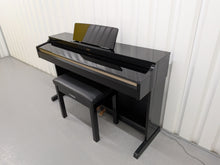 Load image into Gallery viewer, Yamaha Arius YDP-162 Digital Piano and stool in glossy black, clavinova keyboard stock #25403