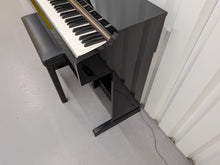 Load image into Gallery viewer, Yamaha Arius YDP-162 Digital Piano and stool in glossy black, clavinova keyboard stock #25403