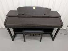Load image into Gallery viewer, Yamaha Clavinova CLP-150 digital piano and stool in dark rosewood stock #25409