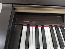 Load image into Gallery viewer, Yamaha Clavinova CLP-150 digital piano and stool in dark rosewood stock #25409