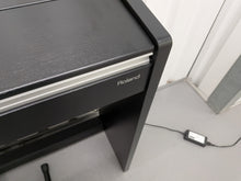 Load image into Gallery viewer, Roland F130R compact slim size Digital Piano and stool in black  stock # 25413