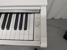 Load image into Gallery viewer, Yamaha Arius YDP-143 Digital Piano and stool in satin white finish stock #25428