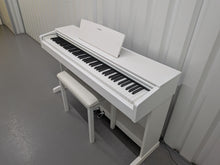 Load image into Gallery viewer, Yamaha Arius YDP-143 Digital Piano and stool in satin white finish stock #25428