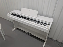 Load image into Gallery viewer, Yamaha Arius YDP-143 Digital Piano and stool in satin white finish stock #25428