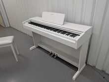 Load image into Gallery viewer, Yamaha Arius YDP-143 Digital Piano and stool in satin white finish stock #25428