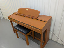 Load image into Gallery viewer, Yamaha Clavinova CLP-170 digital piano and stool in cherry wood finish stock number 25423