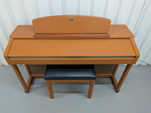 Load image into Gallery viewer, Yamaha Clavinova CLP-170 digital piano and stool in cherry wood finish stock number 25423