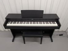 Load image into Gallery viewer, Yamaha Arius YDP-163 Digital Piano and stool in satin black clavinova keyboard stock # 25437