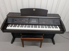 Load image into Gallery viewer, Yamaha Clavinova CVP-305 Digital Piano arranger + stool in dark rosewood stock #25434
