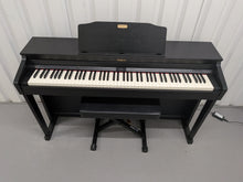 Load image into Gallery viewer, Roland HP504 digital piano and stool in satin black finish stock number 25436