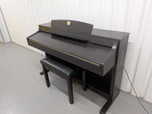 Load image into Gallery viewer, Yamaha Clavinova CLP-340 Digital Piano and stool in rosewood stock # 25498