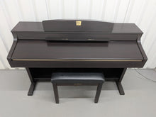 Load image into Gallery viewer, Yamaha Clavinova CLP-340 Digital Piano and stool in rosewood stock # 25498