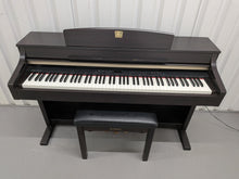Load image into Gallery viewer, Yamaha Clavinova CLP-340 Digital Piano and stool in rosewood stock # 25498