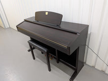 Load image into Gallery viewer, Yamaha Clavinova CLP-120 Digital Piano and stool in dark rosewood stock #25444