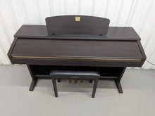 Load image into Gallery viewer, Yamaha Clavinova CLP-120 Digital Piano and stool in dark rosewood stock #25444