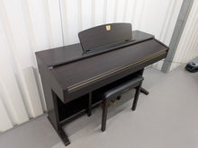 Load image into Gallery viewer, Yamaha Clavinova CLP-120 Digital Piano and stool in dark rosewood stock #25444
