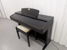Load image into Gallery viewer, Yamaha Clavinova CLP-130 Digital Piano and stool in black stock #25457