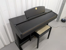 Load image into Gallery viewer, Yamaha Clavinova CLP-130 Digital Piano and stool in black stock #25457