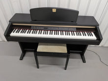 Load image into Gallery viewer, Yamaha Clavinova CLP-130 Digital Piano and stool in black stock #25457