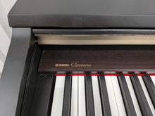 Load image into Gallery viewer, Yamaha Clavinova CLP-130 Digital Piano and stool in black stock #25457