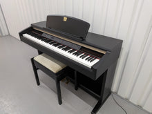 Load image into Gallery viewer, Yamaha Clavinova CLP-130 Digital Piano and stool in black stock #25457