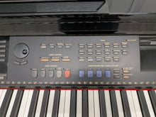 Load image into Gallery viewer, Yamaha Clavinova CVP-109PE Digital Piano and stool in glossy polished black stock #25553