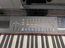 Load image into Gallery viewer, Yamaha Clavinova CVP-109PE Digital Piano and stool in glossy polished black stock #25553
