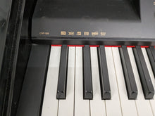 Load image into Gallery viewer, Yamaha Clavinova CVP-109PE Digital Piano and stool in glossy polished black stock #25553