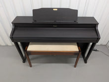 Load image into Gallery viewer, Roland HP506 Digital Piano in rosewood wooden action keys + stool Stock #25462