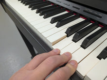 Load image into Gallery viewer, Roland HP506 Digital Piano in rosewood wooden action keys + stool Stock #25462