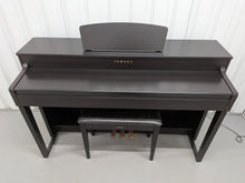 Load image into Gallery viewer, Yamaha Clavinova CLP-430 Digital Piano and stool in dark rosewood stock #25476