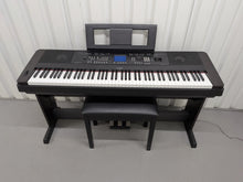Load image into Gallery viewer, Yamaha DGX-650 in black 88 Weighted Keys Portable Grand 3 pedals stock #25480