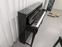 Load image into Gallery viewer, Yamaha Clavinova CLP-685 digital piano and stool in glossy black polished ebony stock #25491
