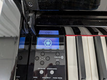 Load image into Gallery viewer, Yamaha Clavinova CLP-685 digital piano and stool in glossy black polished ebony stock #25491