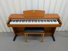 Load image into Gallery viewer, Yamaha Clavinova CLP-320 Digital Piano and stool in cherry wood, stock no 25495