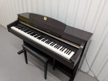 Load image into Gallery viewer, Yamaha Clavinova CLP-340 Digital Piano and stool in rosewood stock # 25498